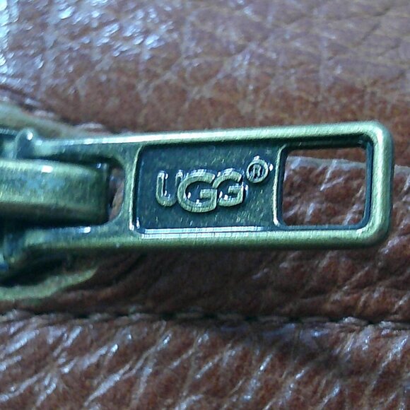 UGG Australia Cognac Leather Platform Studded Heeled Ankle Boot Size 6 | UK 4.5 - Picture 7 of 14